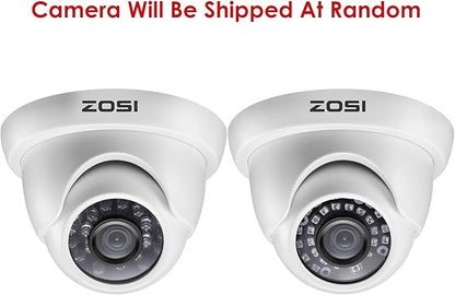 ZOSI 4 Pack 2.0MP HD 1080P Security Cameras Kit TVI/CVI/AHD CCTV Dome Home Cameras for 720P / 1080N / 1080P/5MP/4K HD-TVI AHD CVI Analog DVR Systems (White) (Renewed)