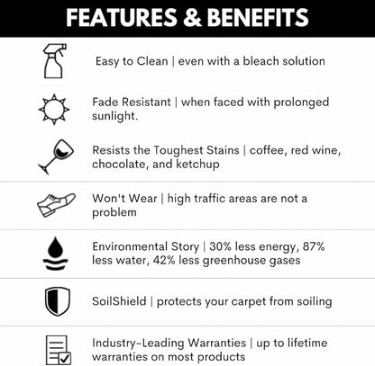 Smart Squares Easy Street Premium Plush Carpet Tiles, Made in USA – 18x18 Peel and Stick Floor Tiles with Attached Padding – Seamless DIY Carpet Squares (22.5 Sq Ft, Pack of 10, 1970 Millstone)