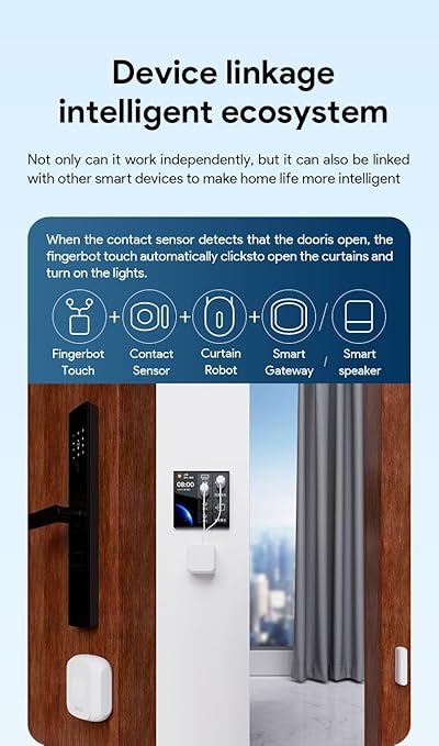 Bluetooth Fingerbot Touch Smart Button, No Wiring Switch, Work with Smart Life App, Add Tuya Bluetooth Hub Make it Compatible with Alexa, Timer.