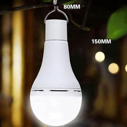 Bulbs, Rechargeable Emergency Light Bulbs, Battery Powered Energy Efficient 12w LED Light Bulb with Hook, for Home, Camping