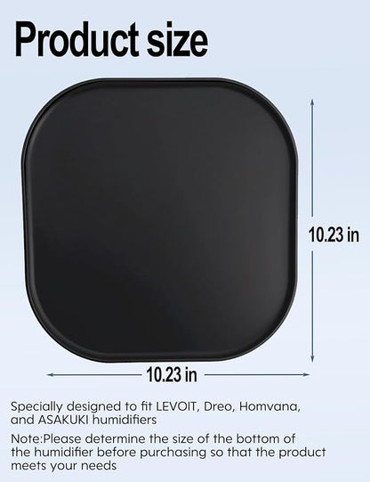 Silicone Humidifiers Tray for LEVOIT, Dreo, Homvana, ASAKUKI Humidifiers - Leak-Proof & Moisture-Proof Design, Floor Drying Function to Protect Floor Surface