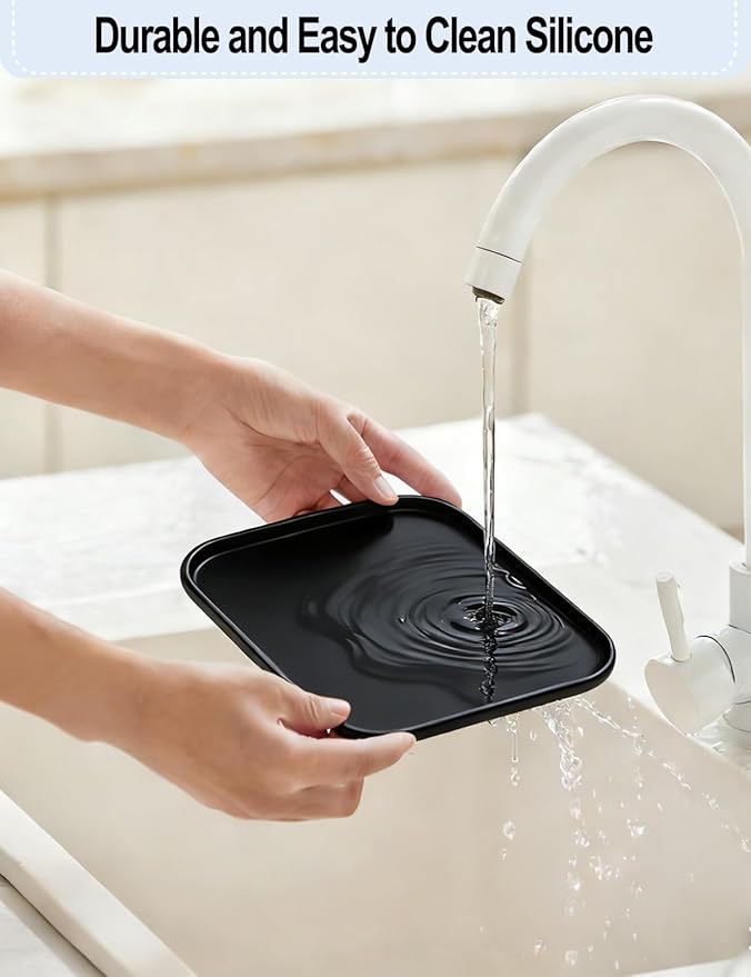 Silicone Humidifiers Tray for LEVOIT, Dreo, Homvana, ASAKUKI Humidifiers - Leak-Proof & Moisture-Proof Design, Floor Drying Function to Protect Floor Surface