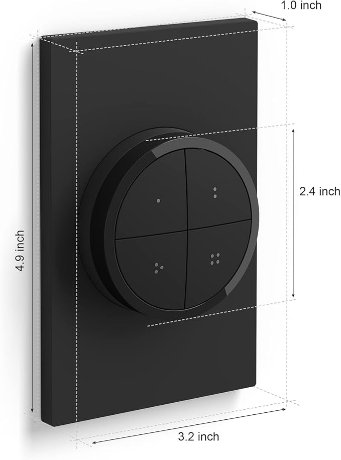 Philips Hue (1) Black Tap Dial Light Switch with (2) Smart 85W BR30 LED Bulb, White and Color Ambiance Color-Changing Light, 1200LM, E26 - Requires Bridge - Control with Hue App or Voice Assistant