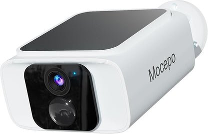 Solar Camera Outdoor Wireless 5G -4MP Outdoor Camera Wireless with Integrated Solar Panel, Color Night Vision, Two-Way Audio