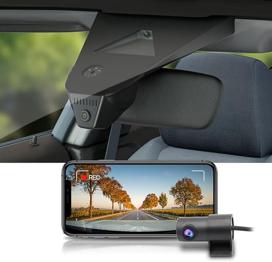 Fitcamx Front 4K+Rear 1080P Dash Cam Adapts for Acura TLX 2024-2025 (HD2-D6430), Integrated OEM Style, Dual HD Video, Built-in WiFi & APP, Loop Recording, Gravity Sensor, Easy to Use, 128GB Card
