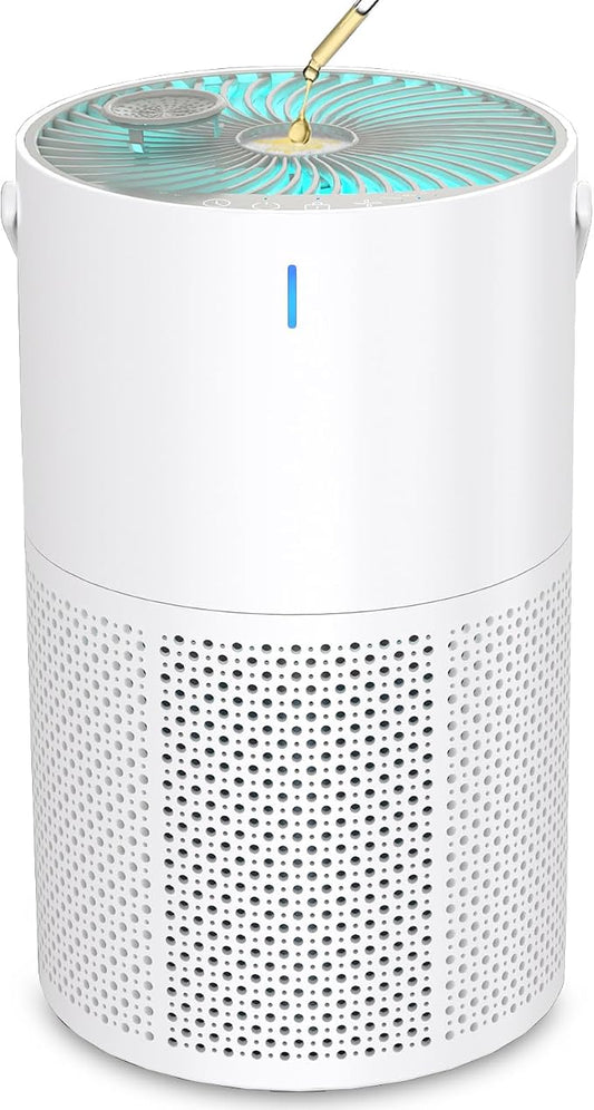 Air Purifiers for Home Large Room up to 1095 Ft², H13 True HEPA Filter Air Purifier for Bedroom with Quiet Sleep Mode & Timer, Air Cleaner for Pets Hair, Smoke, Odor, Dust