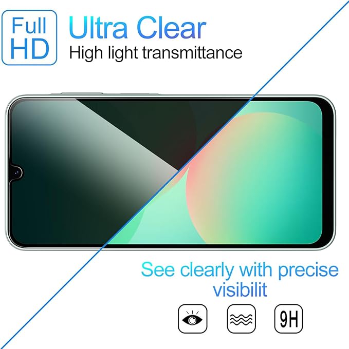 2 Pack Privacy Screen Protector for Samsung Galaxy A26 5G[Anti-Spy Tempered Glass], Ultra HD, Anti-Scratch, Bubble-Free, Easy Install 9H Protective Glass for Galaxy A26