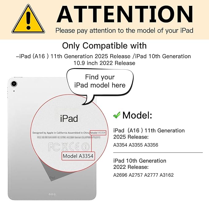 Magnetic 4 Way Privacy Screen for iPad A16 11th/10th Generation (10.9 inch,2025/2022),Removable iPad Anti Blue Light Glare Anti Fingerprint Screen Protector Privacy Filter