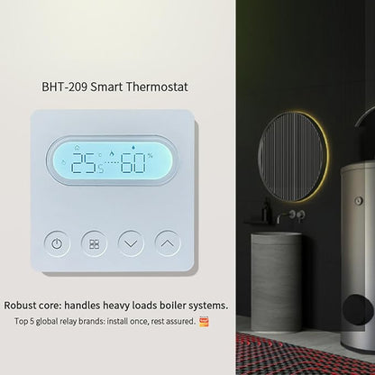 ZIGBEE Voice Control Smart Thermostat WALFRONT 7 Day Heating Plan for Water Floor Heating System Intelligent Wall Heater