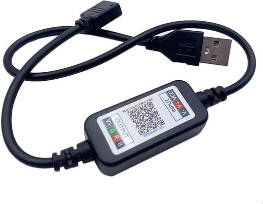 Smart 5V USB Bluetooth Controller 4pin 5050 2835 RGB LED Strip Light 4 Pin Connector Phone APP Contrl Tape TV Backlight Decor (USB 5V)