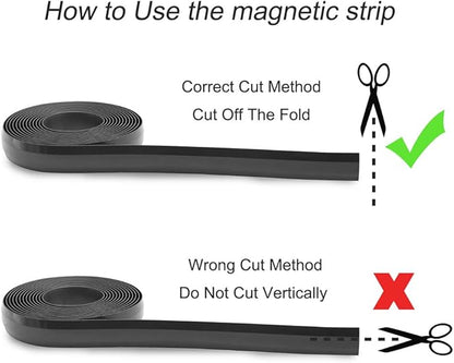 Boundary Strips for Neato Shark ION IQ Robot Vacuum 750 871 761R85, Magnetic Botboundary Strips Tape Markers for RoboVac 30 xiaomi Roborock S5, Not Compatible with APP/AI/LIDAR Robot, 13 Feet