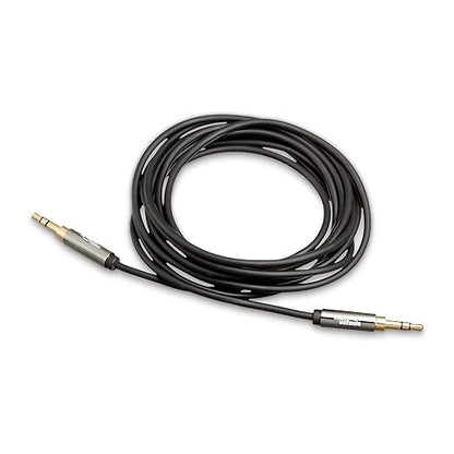 Amazon Basics 3.5mm Stereo Audio Auxiliary Cable for Speakers, Car Stereo, Tablets and Smartphones with Gold-Plated Plugs, 8 Foot, Black