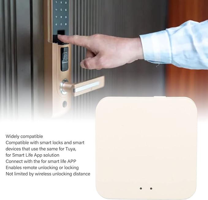 Smart Bridge Lock Gateway for Tuya and Smart Life, Bluetooth SigMesh Smart Devices, Gateway Hub Compatible with Assistant