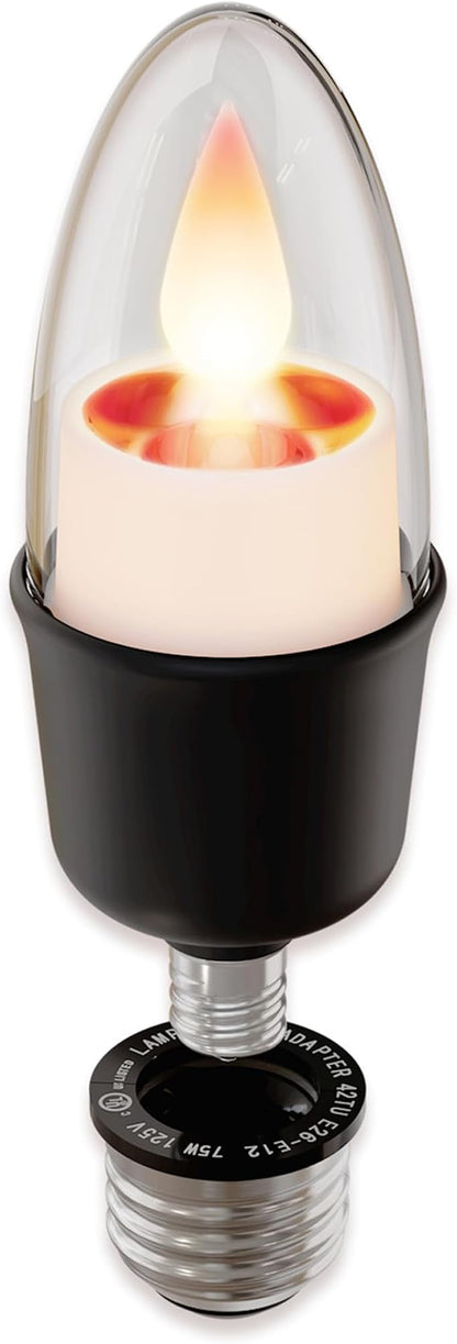 Smart Flameless Candle Lightbulb (Black Bulb)