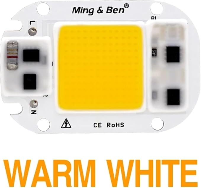 LED COB Lamp Chip 20W 30W 50W AC 110V 220V Smart IC LED Beads For DIY LED Grow Floodlight Bulb Day White Cold White Warm White(Warm White,30W 220v)