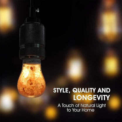 WBM Smart E26 Led Light Bulb 7 Watt Himalayan Salt Bulb 30000 hrs Years Life Dimmable Led Light Bulb (Pack of 2)