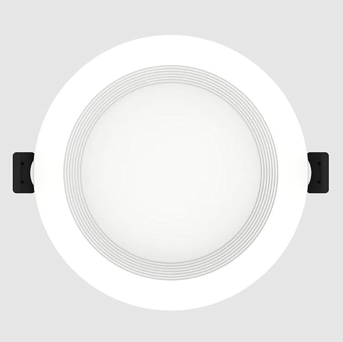 RAB Lighting WFRL-Field-Adjustable Edge-Lit LED Downlight-Canless Wafer Design-Black/White Trim-5CCT Selectable 2700K-5000K-90 CRI-Wet Rated/Dimmable for Modern Ceilings (WFRL4R99FA120WB, 1)