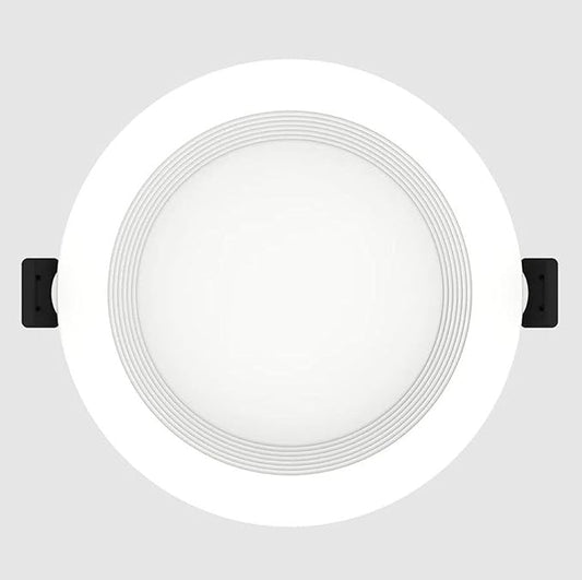 RAB Lighting WFRL-Field-Adjustable Edge-Lit LED Downlight-Canless Wafer Design-Black/White Trim-5CCT Selectable 2700K-5000K-90 CRI-Wet Rated/Dimmable for Modern Ceilings (WFRL4R99FA120WB, 1)