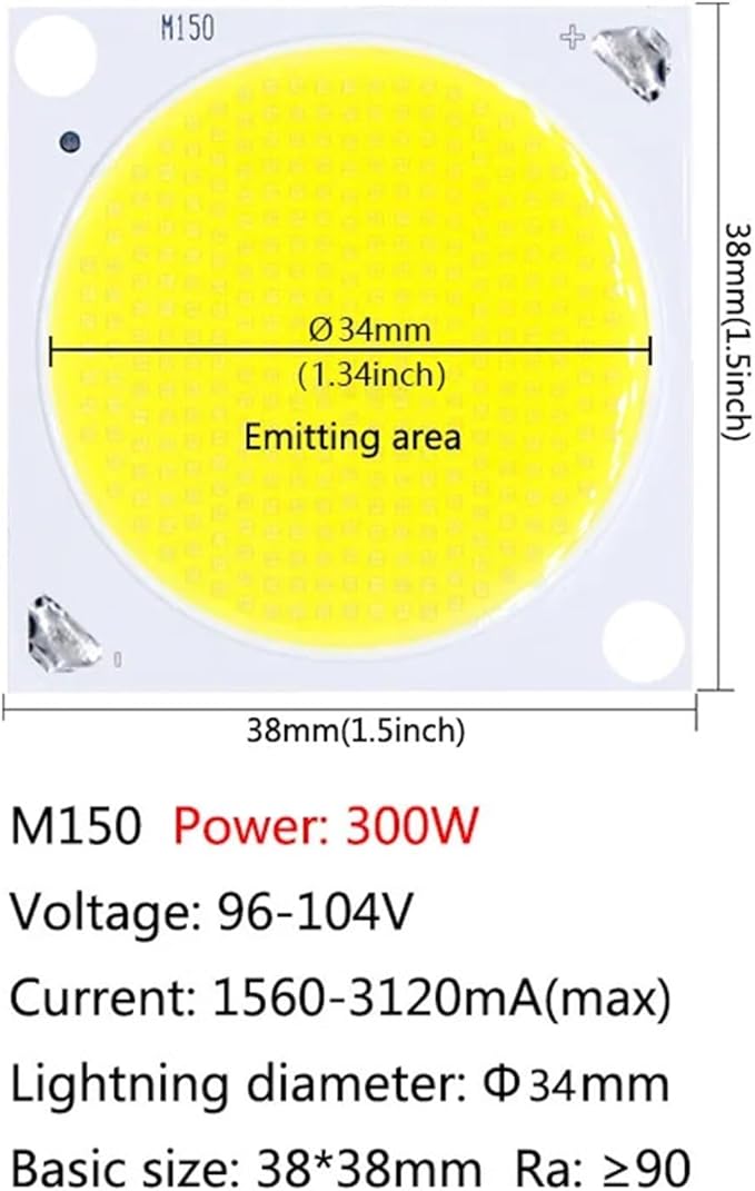 1PCS 300W 100W 80W 50W New LED SMD COB LED Bulbs Chip Small Size Chip Lamp Smart IC Chip for LED Spotlight KIt DIY(M150 300W)