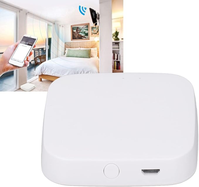 TOPINCN Gateway Keyless Entry Door Lock Remote Control Lock App Smart Door Lock Bridge Bluetooth Gateway Hub for ZigBee