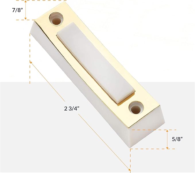 Newhouse Hardware Electric 2-Tone Door Bell Chime Kit with 16V 10VA Transformer and Lighted Doorbell Push Buttons CKIT1, Doorbell Button, Transformer, and Doorbell Chime Replacement