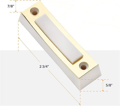 Newhouse Hardware Electric 2-Tone Door Bell Chime Kit with 16V 10VA Transformer and Lighted Doorbell Push Buttons CKIT1, Doorbell Button, Transformer, and Doorbell Chime Replacement