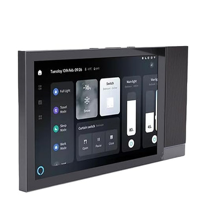 Smart Home Control Panel, 8 Inch Touch Screen with Voice Control, 2G+16G, Wall Mounted for Smart Life App, Music Player & Scene