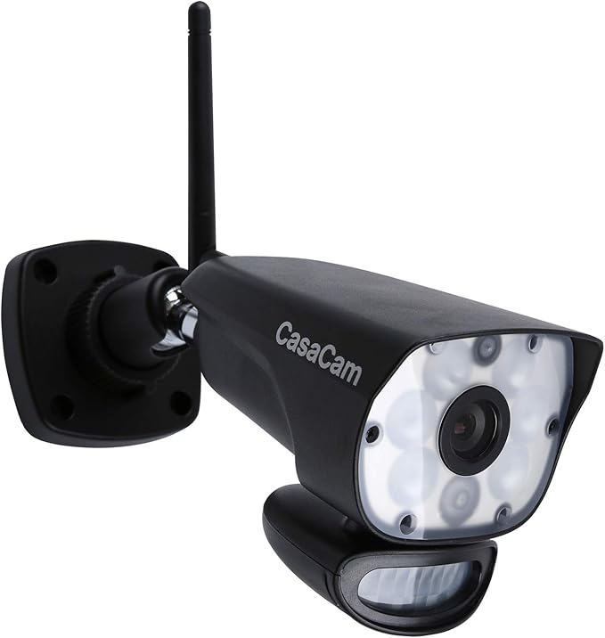 CasaCam GuardianCam Air | AC Powered 720p Spotlight Camera for VS1002 and VS802 Wireless Security System, Add-on Camera, Weather Proof, Two-Way Audio, Model VC1000