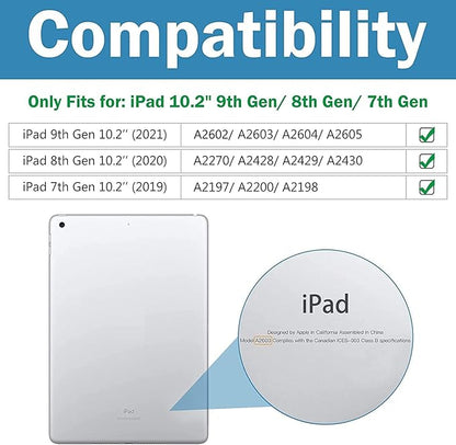 ProCase Privacy Screen Protector for 10.2 iPad 9th 8th 7th 2021 2020 2019, Anti-Spy Anti-Scratch Tempered Glass Film Guard -1 Pack