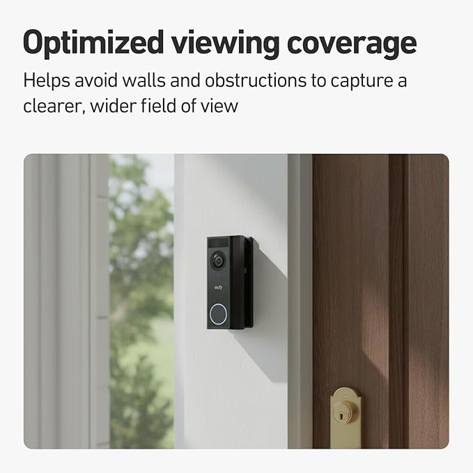 Holicfun 0-45° Left/Right Adjustable Angle Mount for Eufy Video Doorbell Camera C31