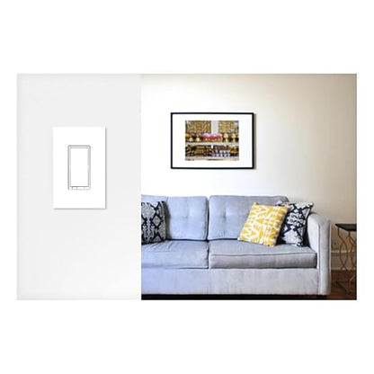 Enbrighten Z-Wave Light Dimmer Switch, QuickFit & SimpleWire, 3-Way Ready, Alexa & Google Assistant Compatible, Hub Required, Repeater, White & Almond, 700 Series (58438)