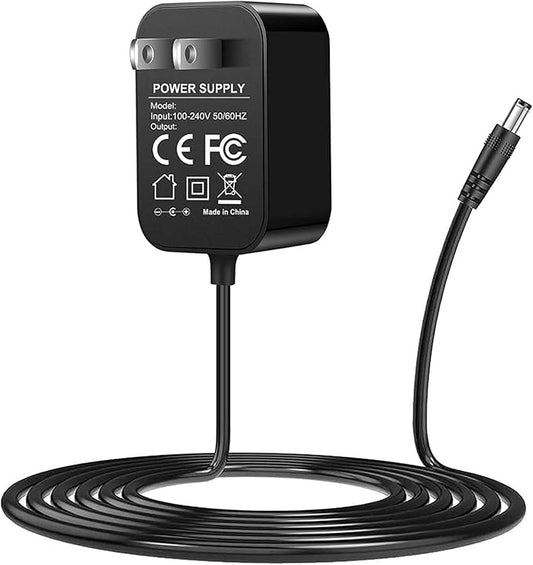 19V Charger for Eufy RoboVac 11 11S 12 15C 25C 30C 35C Series for Eufy HomeVac H30, Pure Clean & Coredy Robotic Vacuum Cleaner Model T2102 T2108 PUCRC15 PUCRC90 R300 R580 Power Supply Cord
