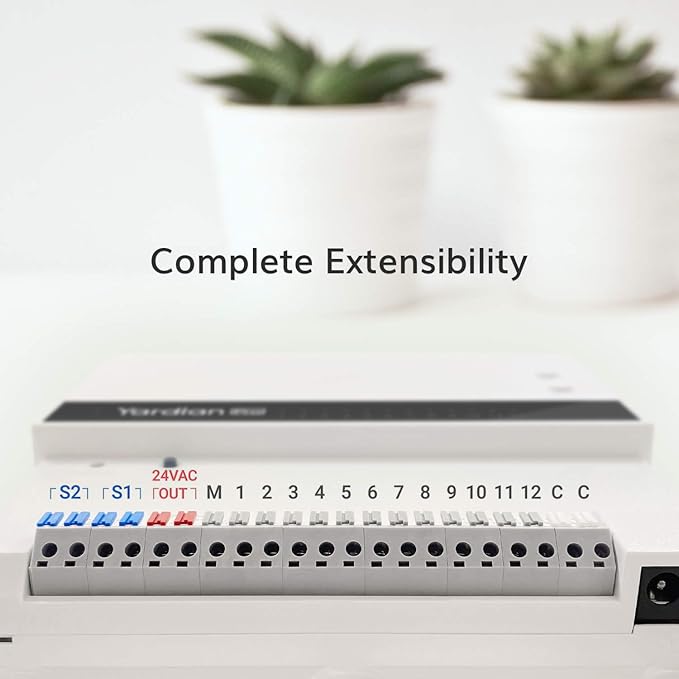 Yardian Pro Smart Sprinkler Controller (6-Zone) – Easy DIY Install, Apple HomeKit, Ethernet & Wi-Fi, Manual Buttons, Weather-Based Scheduling