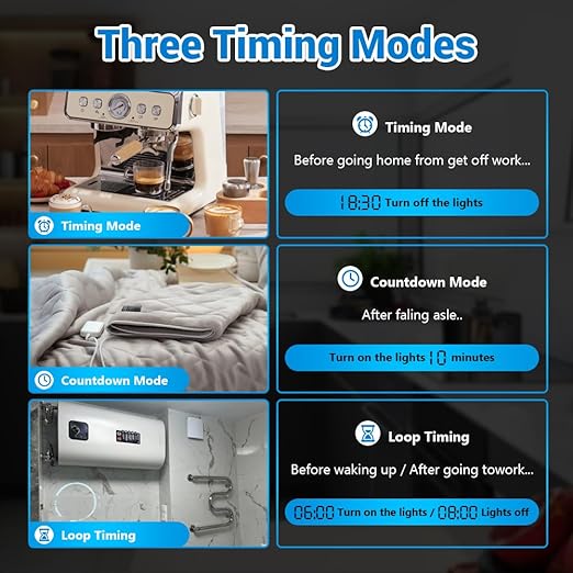 WiFi Circuit Breaker, 1P+N 25A 230V Smart Home Wireless Remote Control Switch Timer Voice Control Energy Monitor Compatible with Smart Life TUYA APP DIN Rail Mounted