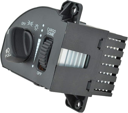TRQ Headlight Switch with Cargo Light and Fog Lights Compatible with 1999-2001 Ram 1500/2500/3500 1999-2000 Dodge Dakota