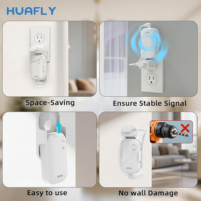 Huafly Outlet Wall Mount for Blink Sync Module Core, Outdoor&Indoor Blink Sync Module Mount No Drilling No Messy