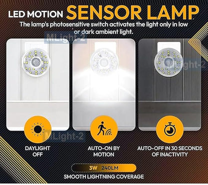 Smart LED Light with Motion Sensor + Photocell Sensor