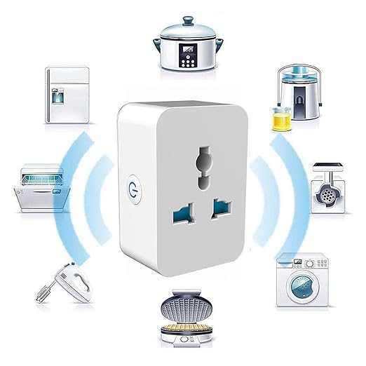 Smart Mini Plug Outlet with Schedule Timer and Voice Control 15A 100-240V WiFi for Home Automation