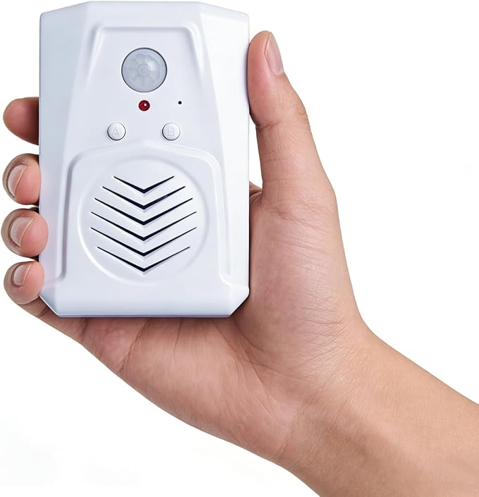 PIR Motion Activated Sound Player - Haunted House Scream Box Speaker,Voice Replaceable & Microphone Built-in,idea for Door Greeter, Entry Alert,Sale Advertising