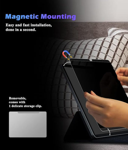 FILMEXT iPad 10th Generation Privacy Screen Protector iPad 10.9 2022, Magnetic Anti-Spy Anti Glare Blue Light Filter, Removable Installation for iPad 10.9-inch A2696/A2757/A2777, [Landscape Privacy]