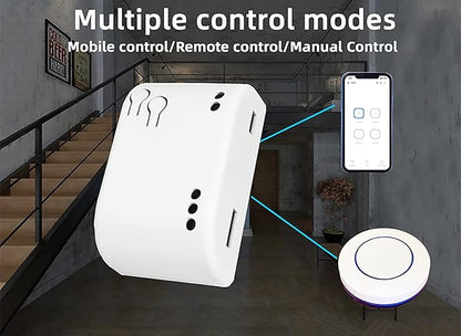 Smart Switch Momentary/Latching WiFi Relay, eWeLink App Bluetooth Control Switch, DIY Smart Home, Compatible with Alexa Google Home