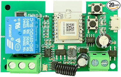 Zigbee 1CH DC 7-32V USB 5V Relay Smart Switch Module， Wireless APP Remote Control with Inching/Self-Lock Switch modle，Works with Tuya Zigbee Gateway，Alexa，Google Home (ZigBee Hub Needed)