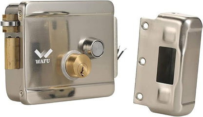 Smart Electric Gate Door Lock Secure Electric Metallic Lock Electronic Door Lock Door Access Control for Home Office Apartment Warehouse