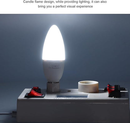 FTVOGUE LED Candelabra Bulbs 5W E14 AC 85V-265V Smart Lamp Bulb APP Remote Control, Bulb