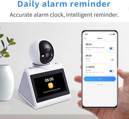 Indoor Home Security Camera,Dual-Band(5G/2.4G) Pet Dog Camera,Two Way Video Camera with 4.3" Screen,Nanny cam,Monitor for Baby/Elder/Nanny/Dog/pet with Phone App Dome Camera(Button Calling)