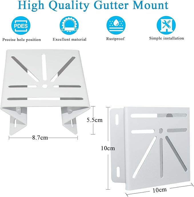 Metal Camera Corner Mount Compatible with TP-Link Tapo C500/C510W/C520WS/C530WS,Reolink Argus PT/Go PT Ultra,AOSU SolarCam D1 Classic/Max/SE/Lite,PTZ Camera, Large Outside Wall Corner Mount Bracket