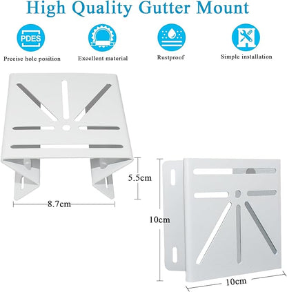 Metal Camera Corner Mount Compatible with TP-Link Tapo C500/C510W/C520WS/C530WS,Reolink Argus PT/Go PT Ultra,AOSU SolarCam D1 Classic/Max/SE/Lite,PTZ Camera, Large Outside Wall Corner Mount Bracket