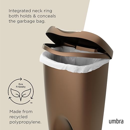 Umbra Brim Step On Trash Can