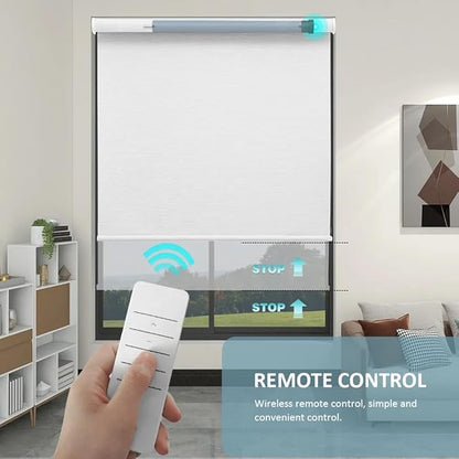 Matter Over WiFi Smart Roller Shade Motor, Wired Electric Blind Motor, 10N.m etrofit Kit, Compatible with Apple HomeKit, Alexa, Google Home and SmartThings (Φ50mm (2") Round Tube)