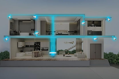 Lorex Connect 8-Channel NVR System with Four 4K IP Bullet Cameras | New APP | Color Night Vision | 2-Way Talk | Deterrence Light | Motion Detections | Quiet NVR | Local Recording with No Monthly Fee